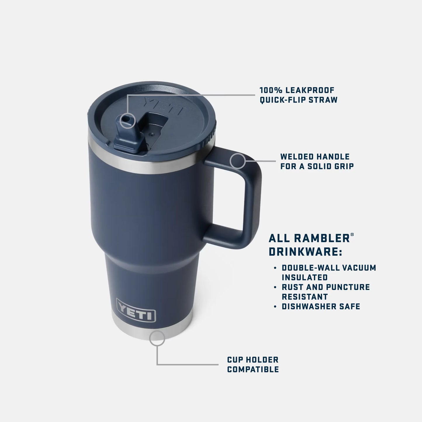 Rambler® Travel Straw Mug