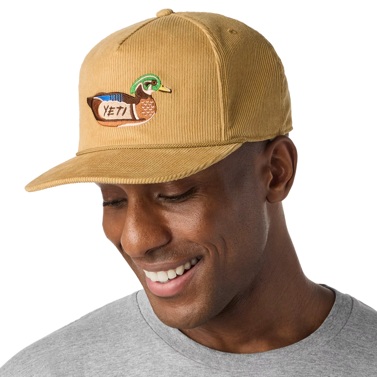 YETI® Duck Corduroy Flat Brim Rope Hat