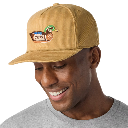 YETI® Duck Corduroy Flat Brim Rope Hat