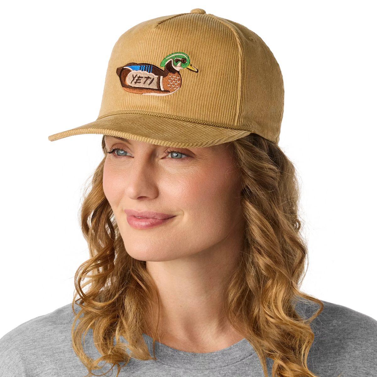 YETI® Duck Corduroy Flat Brim Rope Hat