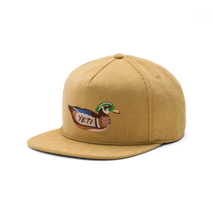 YETI® Duck Corduroy Flat Brim Rope Hat
