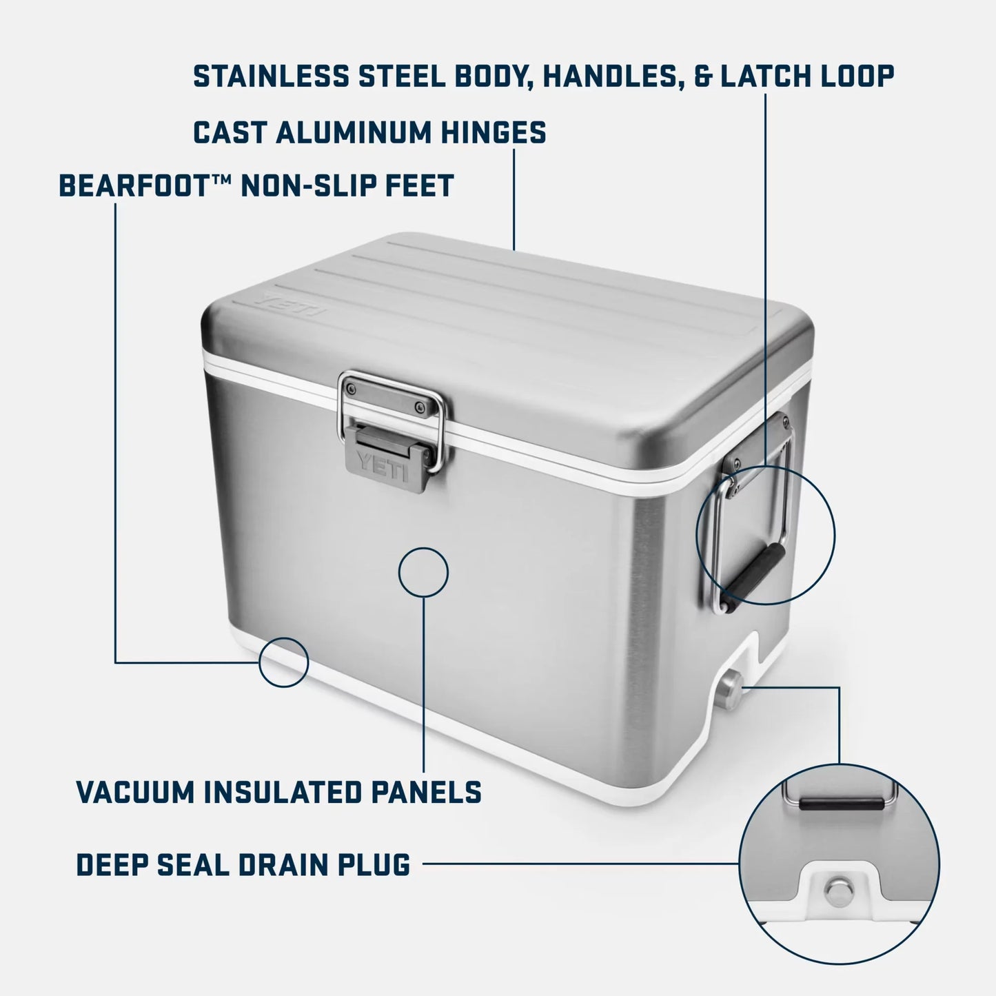 Yeti V Series® Stainless Steel Cooler