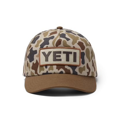 YETI® Wetlands Camo Logo Badge Mid Pro Flat Brim Hat