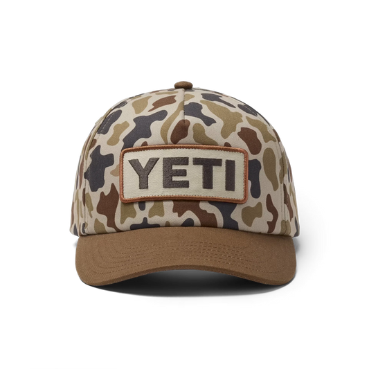 YETI® Wetlands Camo Logo Badge Mid Pro Flat Brim Hat
