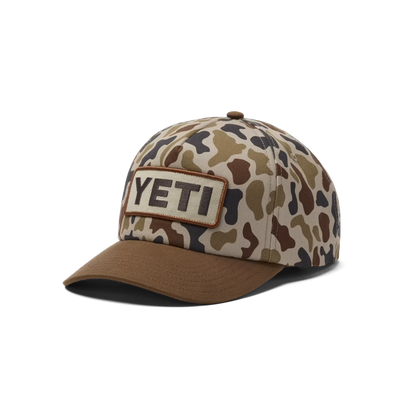 YETI® Wetlands Camo Logo Badge Mid Pro Flat Brim Hat