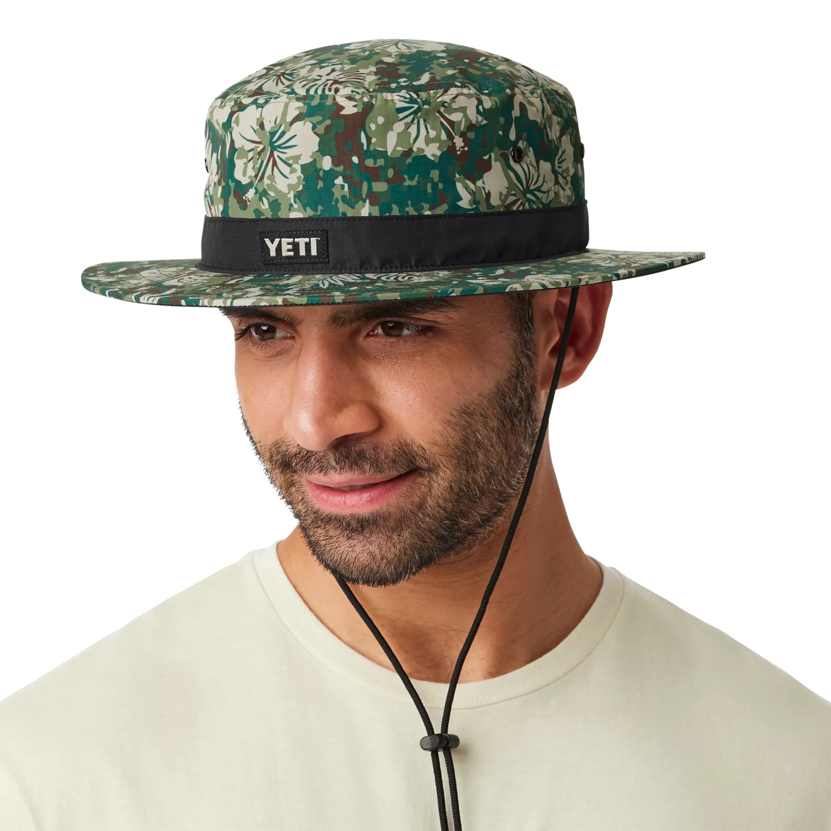 Hibiscus Print YETI® Logo Boonie Hat