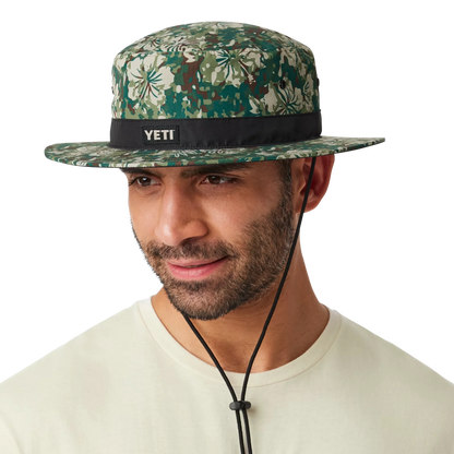 Hibiscus Print YETI® Logo Boonie Hat
