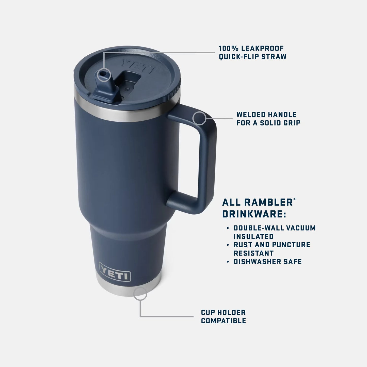 Rambler® 40 oz Travel Straw Mug