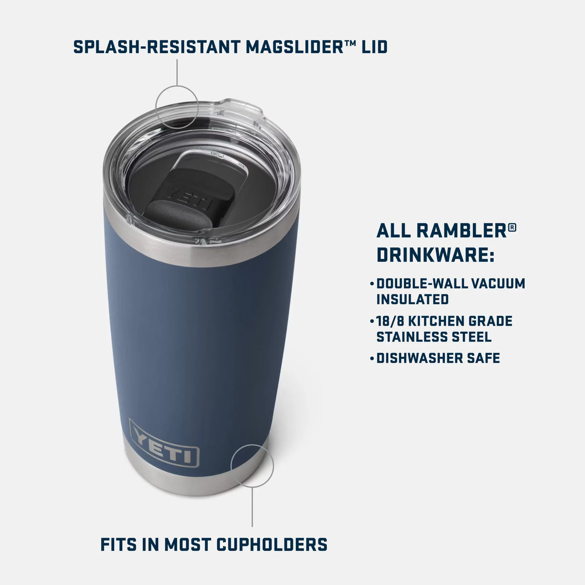 NOTRE DAME Rambler® 20 oz Tumbler